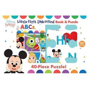 Disney Baby Little First Look & Find Book & Puzzle Set